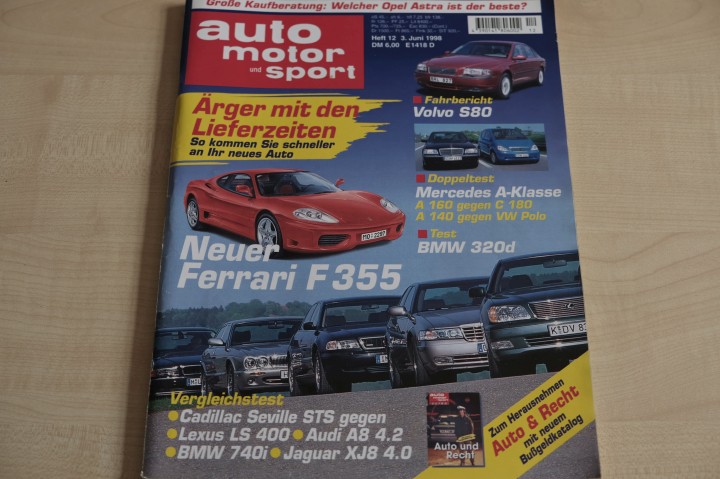 Deckblatt Auto Motor und Sport (12/1998)